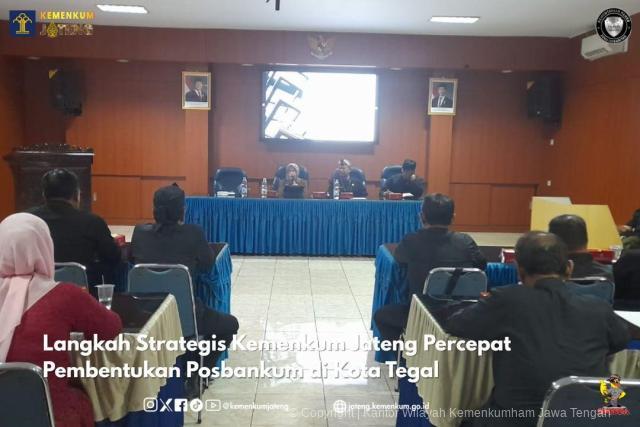 Langkah Strategis Kemenkum Jateng Percepat Pembentukan Posbankum di Kota Tegal