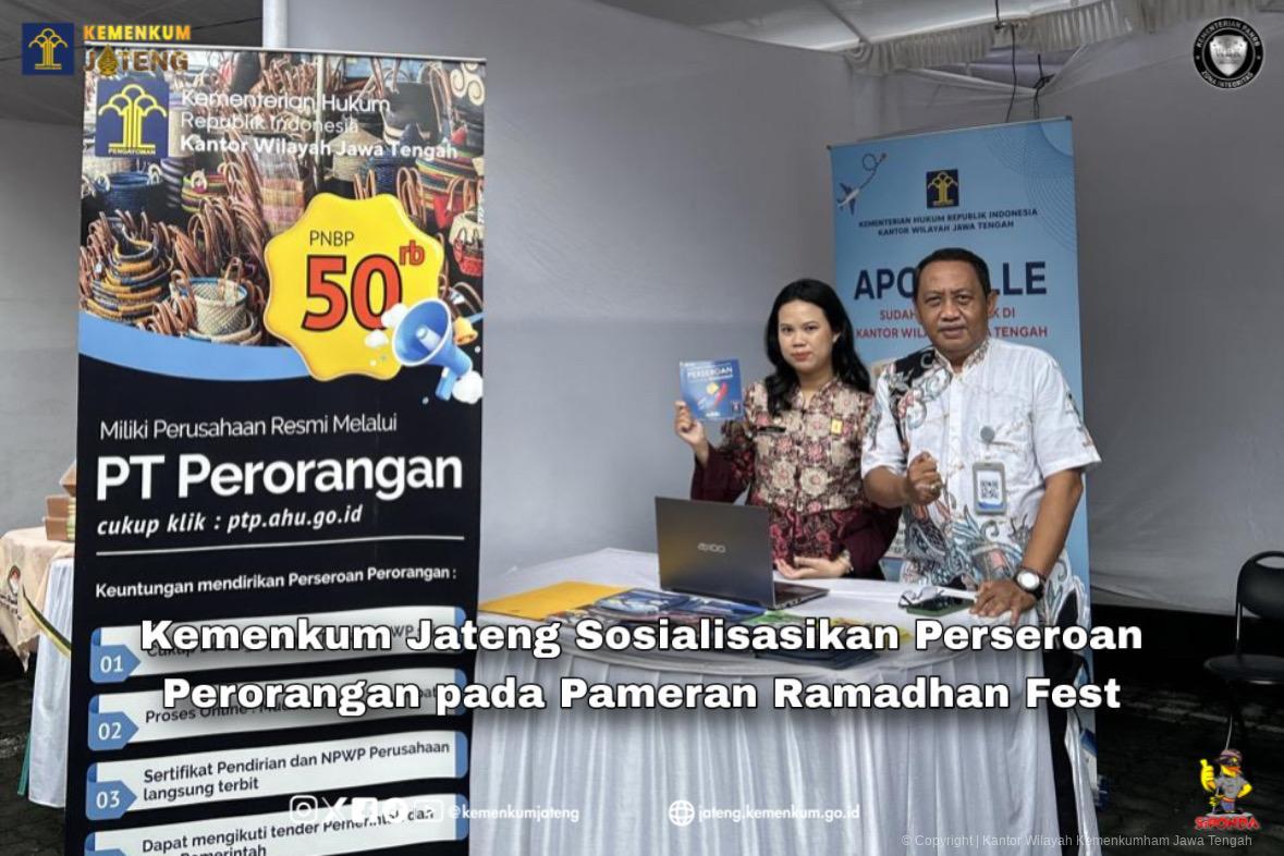 Kemenkum Jateng Sosialisasikan Perseroan Perorangan pada Pameran Ramadhan Fest