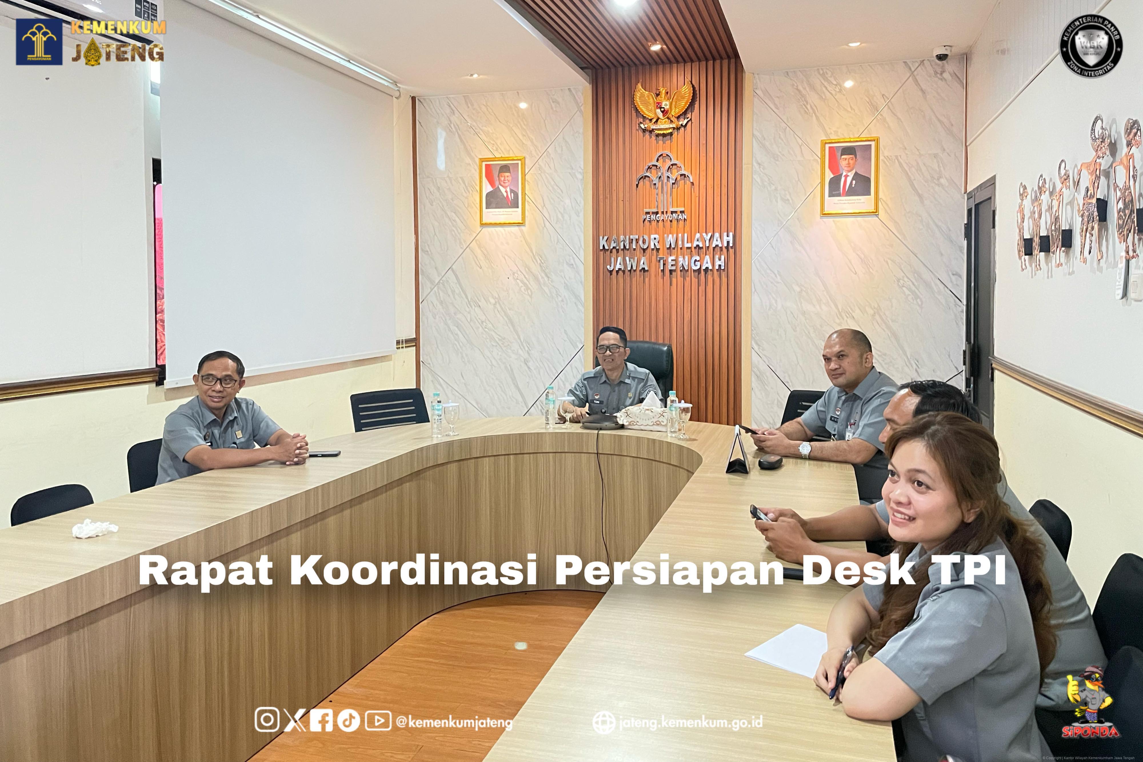 Rapat Koordinasi Persiapan Desk TPI