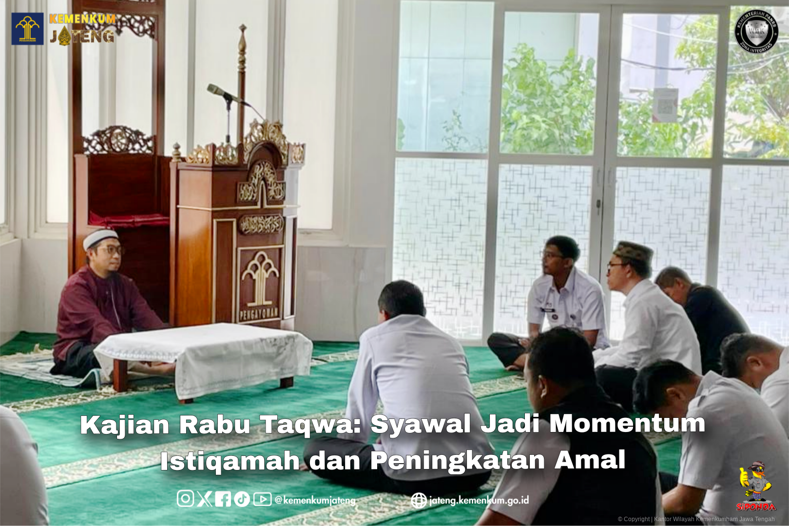 Kajian Rabu Taqwa: Syawal Jadi Momentum Istiqamah dan Peningkatan Amal