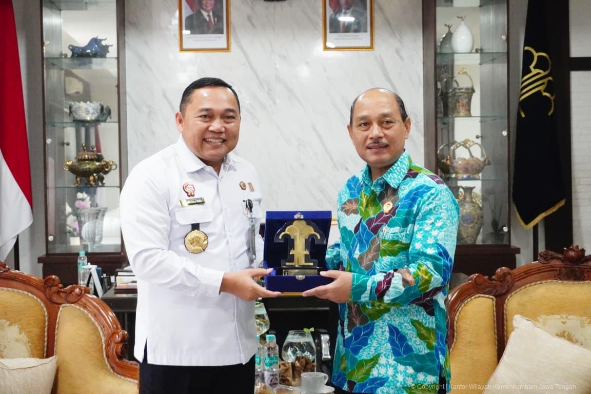 Perkuat Perlindungan Saksi dan Korban, Kemenkum Jateng Terima Audiensi LPSK